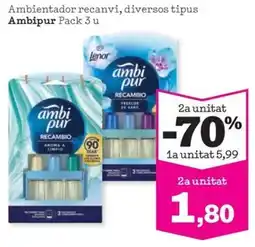 Sorli Ambipur ambientador recanvi diversos tipus oferta
