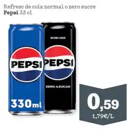 Sorli Pepsi refresc de cola normal o zero sucre oferta