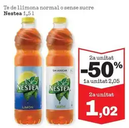 Sorli Nestea te de llimona normal o sense sucre oferta