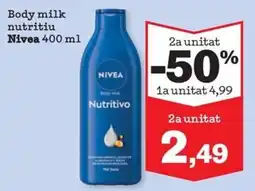 Sorli Nivea body milk nutritivo oferta