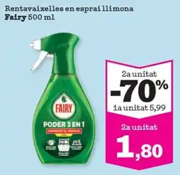 Sorli Fairy rentavaixelles en esprai llimona oferta