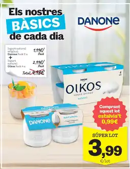 Sorli Danone iogurt natural oferta