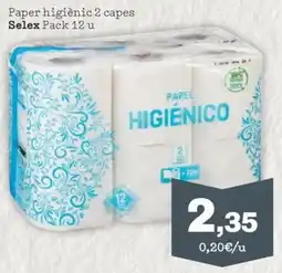 Sorli Selex paper higiènic 2 capes oferta