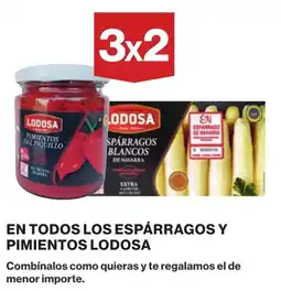 Supercor Lodosa en todos los espárragos y pimientos oferta