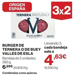 Supercor Ternera pastuencas burger de ternera o de buey valles de esla oferta