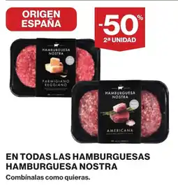 Supercor Hamburguesa nostra en todas las hamburguesas oferta