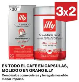 Supercor Illy en todo el cafe capsulas molido o en grano oferta