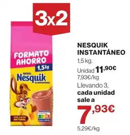 Supercor Nesquik instantáneo oferta