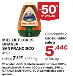 Supercor Granja San Francisco miel de flores oferta