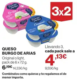 Supercor Queso burgo de arias oferta
