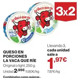 Supercor La Vaca Que Ríe queso en porciones oferta