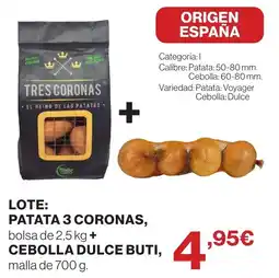 Supercor Tres coronas patata 3 coronas cebolla dulce buti oferta