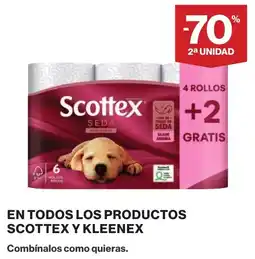 Supercor Scottex y kleenex en todos los productos oferta