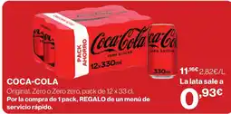 Supercor Coca-Cola Original, Zero o Zero zero oferta