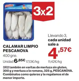 Supercor Pescanova calamar limpio oferta