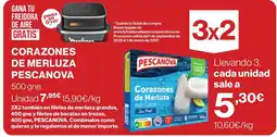 Supercor Pescanova corazones de merluza del cabo oferta