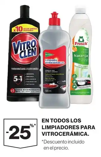 Vitroclen limpiadores para vitrocerámica