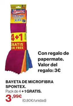 Supercor Spontex bayeta de microfibra oferta