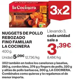 Supercor la Cocinera nuggets de pollo rebozado fino familiar oferta