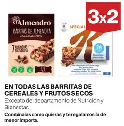 Supercor El almendro en todas las barritas de cereales y frutos secos oferta