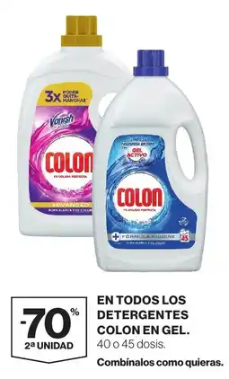 Supercor Colon en todos los detergent en gel oferta