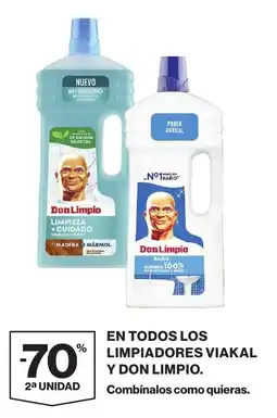Supercor Viakal y don limpio en todos limpiadores oferta
