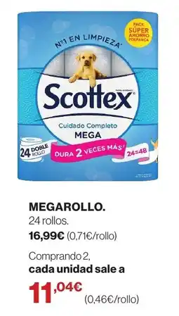 Supercor Scottex Cuidado Completo Mega oferta