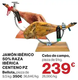 Supercor Centeno pz jamón ibérico 50% raza ibérica oferta