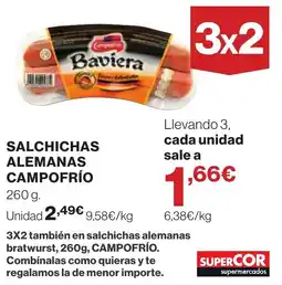 Supercor Campofrío salchichas alemanas oferta