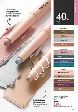 Oriflame The one sombra de ojos colours unlimited oferta