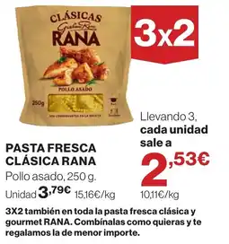 Supercor Rana pasta fresca clásica pollo asado oferta