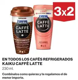 Supercor Kaiku en todos los cafes refrigerados Caffè Latte oferta