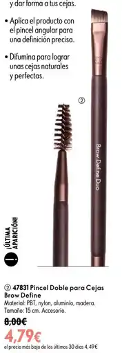 Oriflame Brow Define Duo Pincel Doble para Cejas oferta