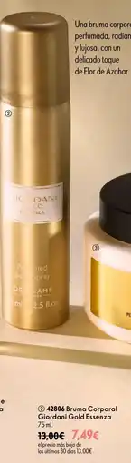 Oriflame Giordani gold Bruma corporal essenza oferta