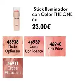 Oriflame THE ONE Stick Iluminador con Color oferta
