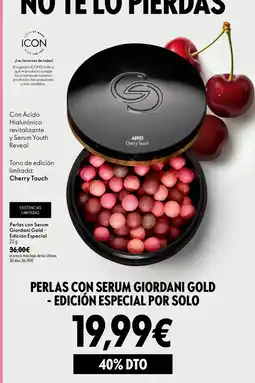 Oriflame Perlas con Serum Giordani Gold - Edición Especial oferta