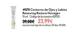 Oriflame Contorno de ojos y labios renewing restore noverge+ oferta