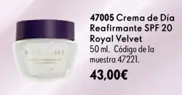 Oriflame Royal Velvet crema de día reafirmante spf 20 oferta