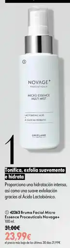 Oriflame Bruma facial micro essence proceuticals novage+ oferta