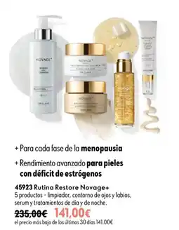 Oriflame Novage+ Rutina Restore oferta
