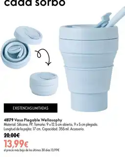 Oriflame Wellosofhy vaso plegable oferta