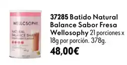 Oriflame Wellosofhy batido natural balance sabor fresa oferta
