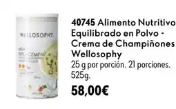 Oriflame Wellosofhy alimento nutritivo equilibrado en polvo - crema de champiñones oferta