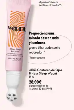 Oriflame Waunt contorno de ojos 8 hour sleep oferta