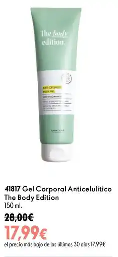Oriflame The Body Edition gel corporal anticelulítico oferta