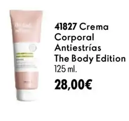 Oriflame The Body Edition crema corporal antiestrías oferta