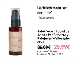 Oriflame Wellosofhy serum facial de aceite reafirmante y relajante oferta