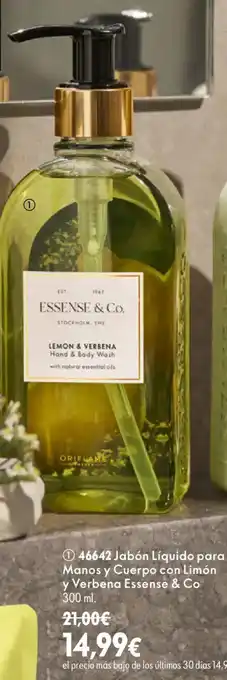 Oriflame Essense & Co Jabon liquido para manos y cuerpo con limon y verbena oferta
