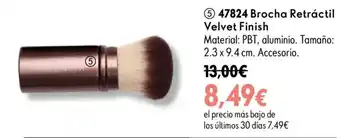 Oriflame Brocha Retráctil Velvet Finish oferta