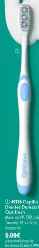 Oriflame Optifresh cepillo de dientes dureza media oferta
